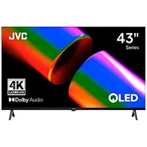 TV Smart Qled 43" JVC LT-43KB758 4K Uhd/ HDMI/ USB/ Wifi/ BT/ Isdb-T/ Lan/ Audio/ Google TV/ Bivolt Preto