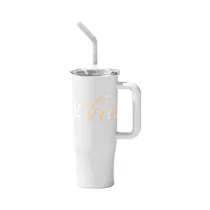 Vaso Térmico Coca Cola NS1200B1 Con Pajita 1200ML Blanco