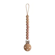 Mushie Clip Chupete Eva Cloudy Mauve