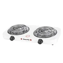 Fogareiro Fogão Eletrico Smartfy FG03W / 2 Bocas / 2000W / 220V ~ 50HZ - Branco