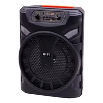 Speaker / Caixa de Som Portatil RX-T8J01 / 8" / Bluetooth / USB / FM / Aux / com Microfone / 1200W - Preto