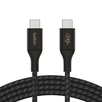 Cabo Belkin USB-C para USB-C CAB015BT2MBK / 2 Metros - Preto