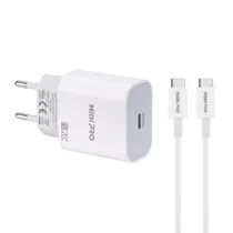 Fonte Carregador Midi Pro MDP-20W - 20W - USB-C - com Cabo USB-C - Bivolt - Branco