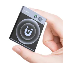 Gravador de Voz Ajunbee D8 Ai / 64GB / Controle de Aplicativo / Transcrição e Tradução Instantânea com Tecnologia Chatgpt / Dispositivo de Gravação / 68 Idiomas - Black