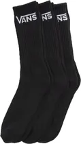 Meia Vans Classic Crew VN-000F0XBLK (3 Pares)