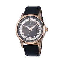 Relógio Analógico Masculino Daniel Klein Premium DK12013-2 - Rosa Ouro/Preto