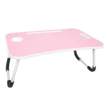 Mesa Dobrável para Computador 60X40 CM Rosa