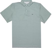 Outlet Camiseta Polo Vineyard Vines Masculina - White Green Peixes