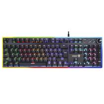 Teclado Gamer Mecanico Satellite GK-701 USB / RGB / Portugues - Preto