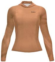 Camiseta Sunflex Confort DRY UV50+ Feminina - Marrom