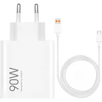 Carregador Xiaomi Fonte Hypercharge USB-A 90W BHR07ZBEU Con Cablo - White