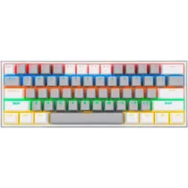 Redragon Teclado Fizz K617-R Rainbow Mechanical Blue Ing White/Gray