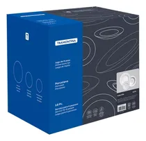Tramontina Juegos de Platos Coleccion Gabrielle 18 Piezas Porcelana