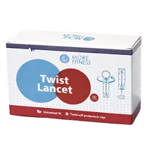 Kit de Tiras e Lancetas More Fitness para Medidor de Glicose - 50 Unidades