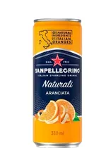 Sanpellegrino Agua Saborizada Naranja Natural 330ML Lata .