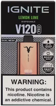 Vape Descartável Ignite V120 Pro Lemon Lime 12000 Puffs Dual Mesh Rose Gold