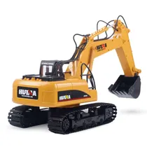 Escavadeira Huina 1/14 com Esteira 15CH Diecast 1535