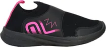 Tenis Infantil Pé com Pé 390016-480 - Preto/Piink