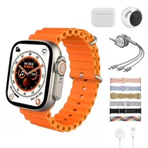 Relogio Smart H92 Ultra 3 - 7 Pulseiras + Fone + Speaker + Carg