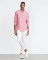Wrangler Camisa Oxford 1035331 Masculino (T).M Rosado