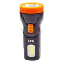 Lanterna LED Tatico Luo LU-319 Recarregável / 1W / 80M / 400MAH / 110-220V ~ 50/ 60HZ - Preto/ Laranja