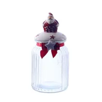 Pote Natalino de Vidro 10.8X22CM 1100ML