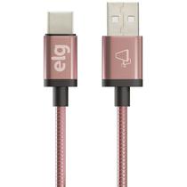 Cable Tipo C Elg INXC10RG 1M 3A Rosado