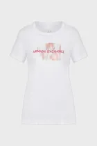 Armani Exchange Ropas Remera 3RYTEL YJ8TZ Femenino Optic White