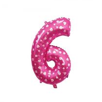 Balao Numero 6 Pink 16 Polegadas