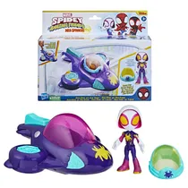 Figura Ghost-Spider Con Planeador Hasbro Marvel Spidey