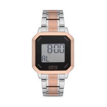 Relogio Digital Masculino Daniel Klein D:Time DK.1.12636-4 - Prata/Rosa Ouro