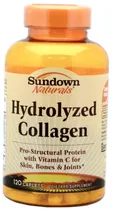 Colágeno Sundown Naturals Hydrolyzed Collagen 120 Cápsulas