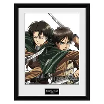 Abystyle Poster Attack On Titan Eren And Levi Framed 6744