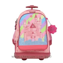 Chenson Mochila Con Rueda CG 34979 Happy Girl Rosa