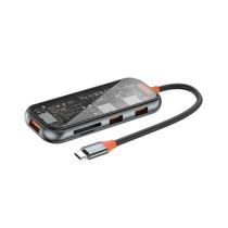 Adaptador Hub Wiwu CB005 Cyber 5 En 1 Gray