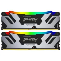 Memoria Ram Kingston Fury Renegade DDR5 96GB (2X48GB) 6400MHZ RGB - Preto / Prata (KF564C32RSAK2-96)
