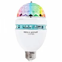 Lâmpada RGB Giratória Megastar LS978A 5W/Bivolt - Branco/Verde