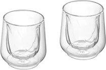 Copos Cortados de Parede Dupla para Café 135ML La Cafetiere LCDWCORT2PC (2 Unidades)  Copos Corta...