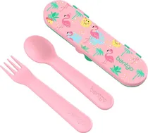 Kit Talher Bentgo Kids Utensil Set - Bgkdutpl-Tro Tropical