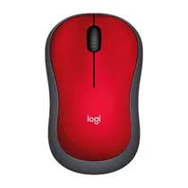 Mouse Logitech M185 910-003635 1000 Dpi Sem Fio - Vermelho