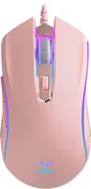 Mouse Óptico Gaming com Fio Rapoo V25S USB Pink
