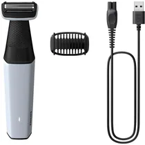 Cortador de Pelos Corporal Philips Bodygroom Série 3000 BG3007/01 Recarregável - Cinza/Preto