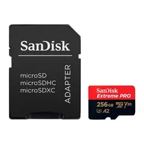 Cartao Microsd 256GB Sandisk Extreme Pro 140MB/s SDSQXCD-256G-GN