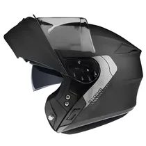 Capacete Axxis Storm s SV Solid A1 - Articulado - Tamanho L - com Óculos Interno - Preto Mate  Capacete Ax...