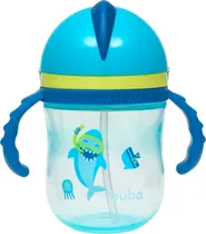 Copo com Alça e Canudo Azul - Buba 16940