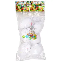 Ovos Decorativos de Páscoa 6 PCS com Glitter