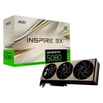 Placa de Video MSI Inspire 3X Oc Nvidia Geforce RTX 5080 16GB GDDR7 - 912-V531