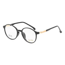 Armação para Óculos de Grau Visard TR1762 C1 Tam. 50-18-135 - Preto e Dourado