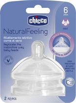 Bico para Mamadeira Chicco Natural Feeling 81047 6M+ (2 Unidade)