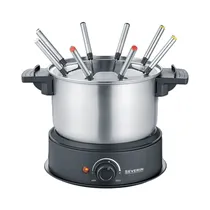 Olla Eléctrica para Fondue Severin Fo 2470 911/865 1500W 220V Negro - Plata